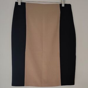 Elegant Black and Tan Women's Skirt